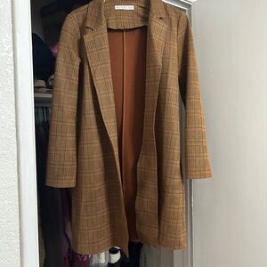 Tan Plaid Blazer